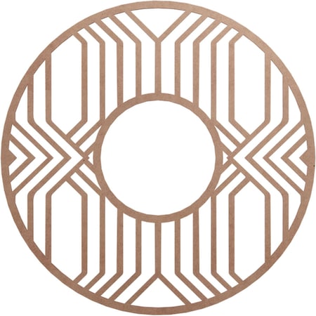 Ekena Millwork Empire Wood Fretwork Pierced Ceiling Medallion, Wood (Paint Grade), 38"OD x 13 7/8"ID x 3/8"T CMWP38X38X0375EPMF
